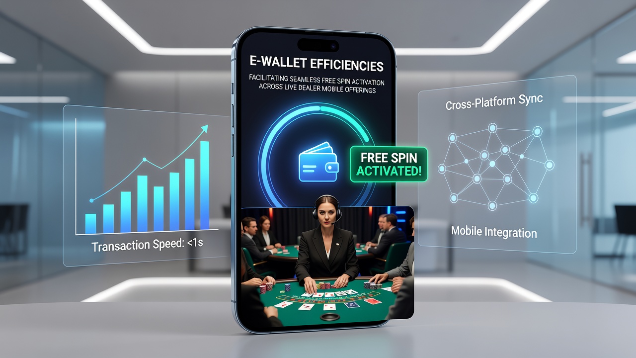 Close-up of mobile screen displaying live dealer table with active free spin counter