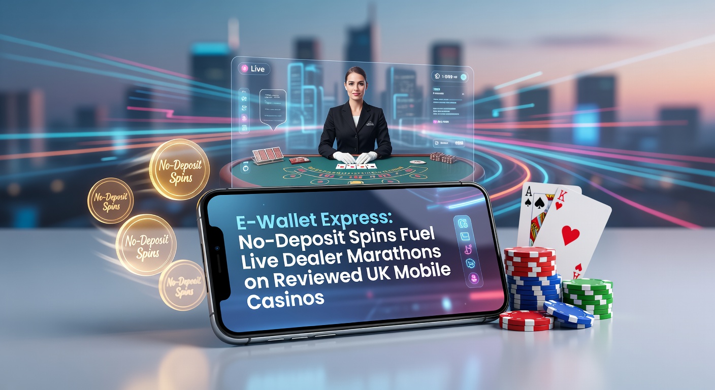 Mobile phone screen displaying a vibrant live dealer blackjack table with e-wallet icons and spinning slot reels in the background, highlighting seamless transitions in UK casino apps